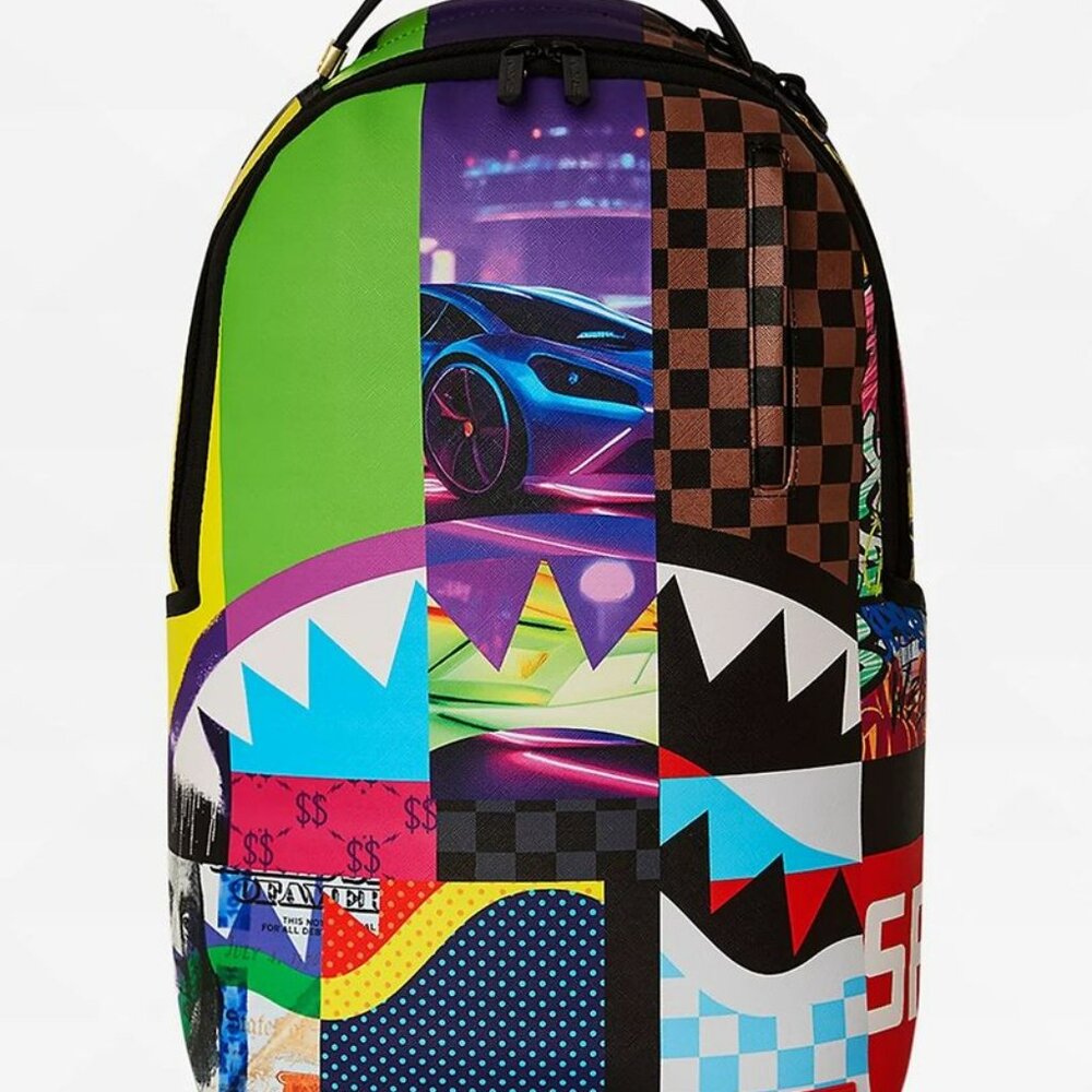 Sprayground Biker Quilt Black Backpack